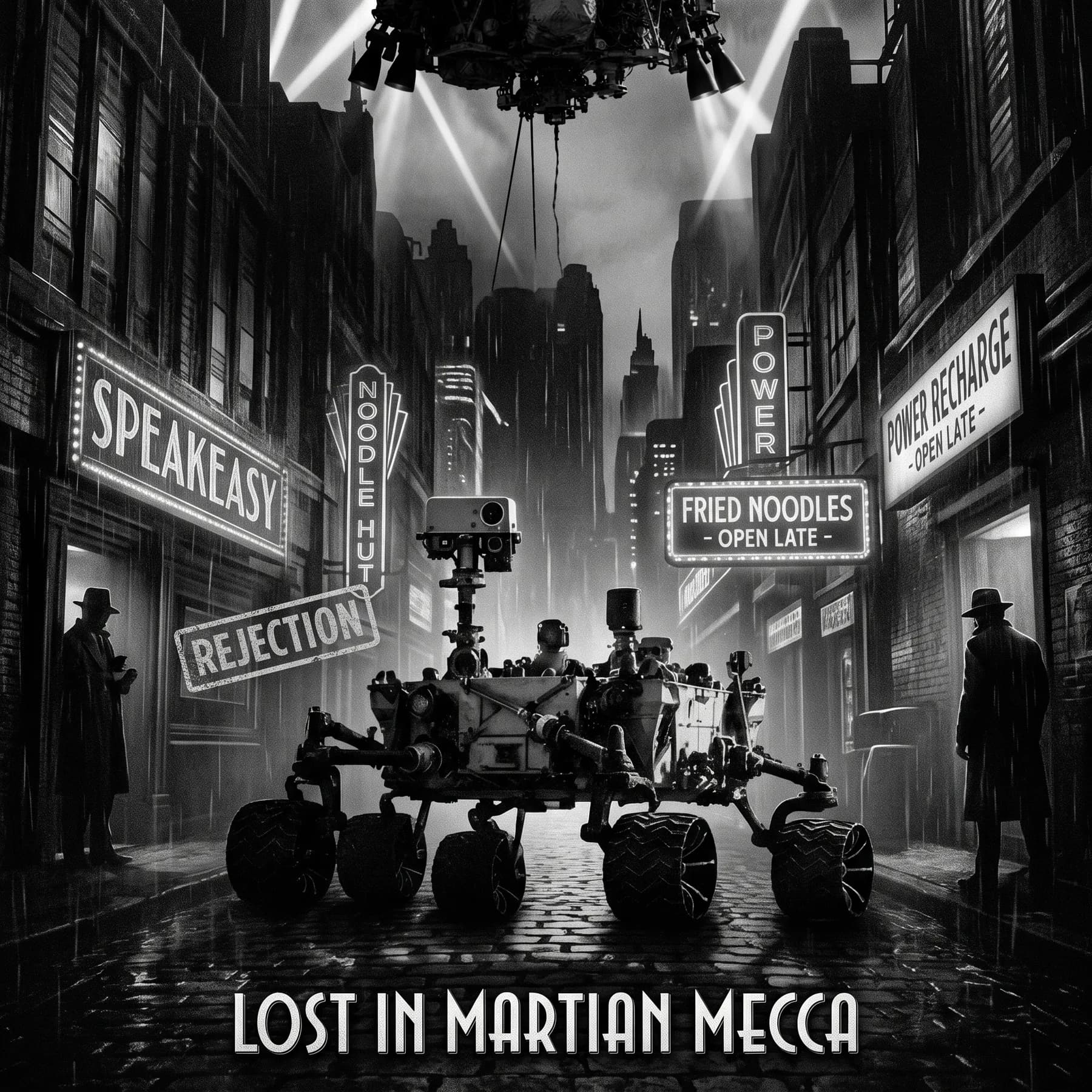Fictional Curiosity concept art: Lost in Martian Mecca