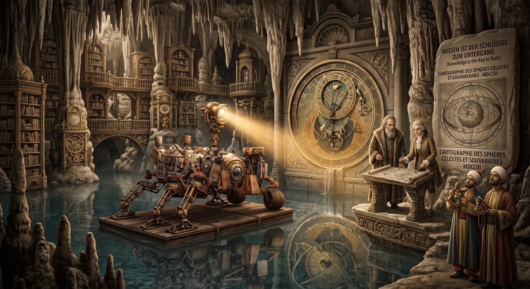 Fictional Curiosity concept art: The clockwork chamber