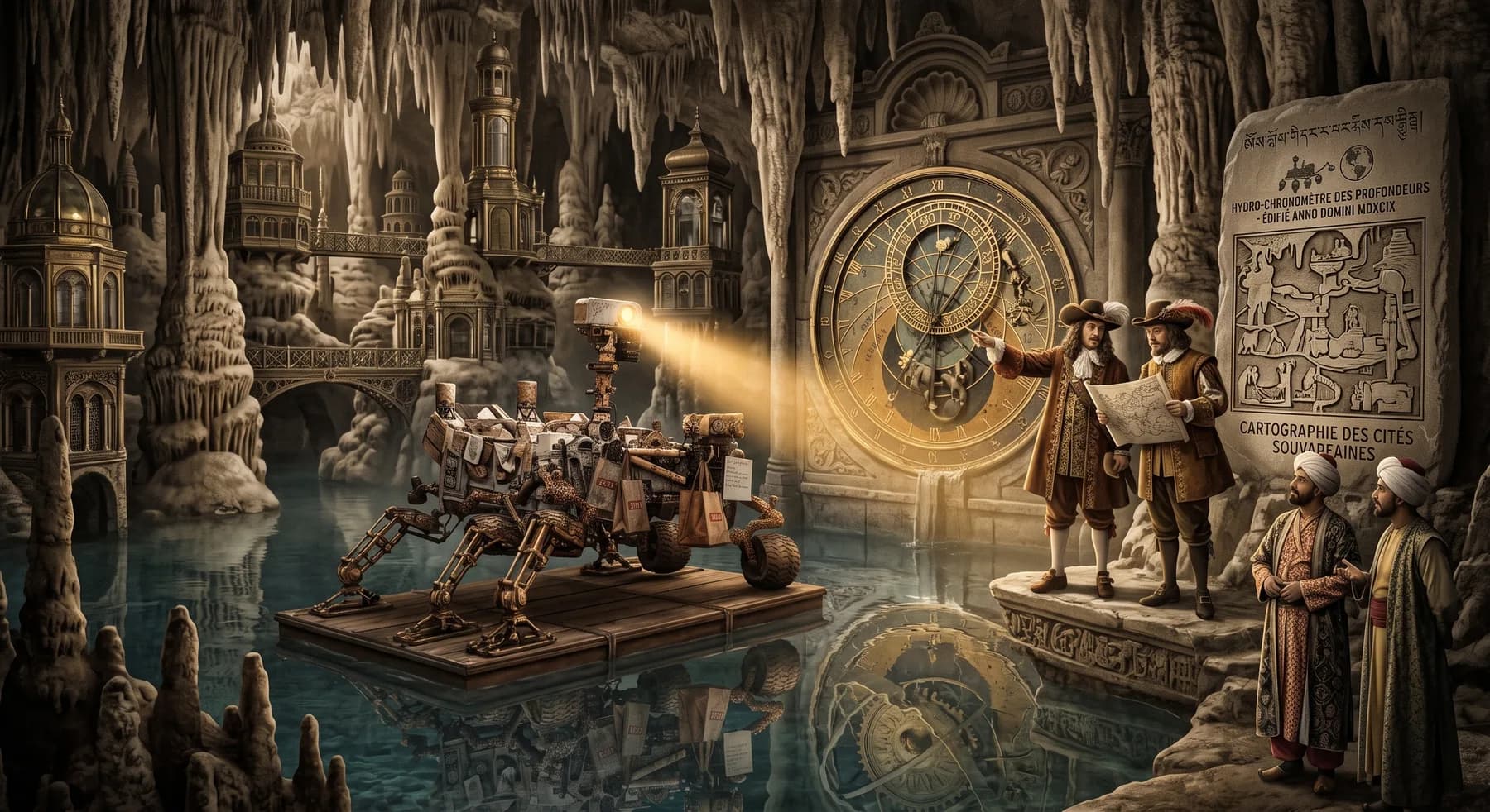 Fictional Curiosity concept art: Another clockwork world